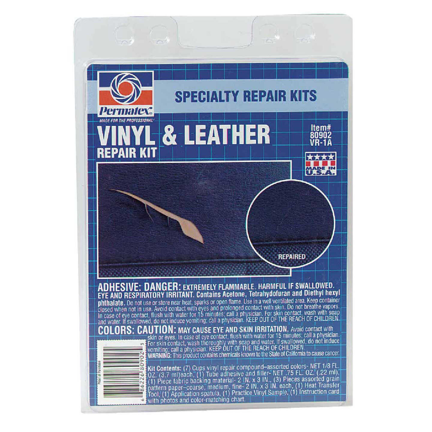 PERMATEX Vinyl and Leather Repair Kit, (4-Piece) - Johnson